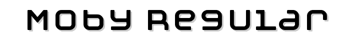 Moby regular font